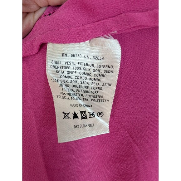 Leifsdottir Pink and Black Silk Dress Anthropologie 10 - Picture 3 of 7